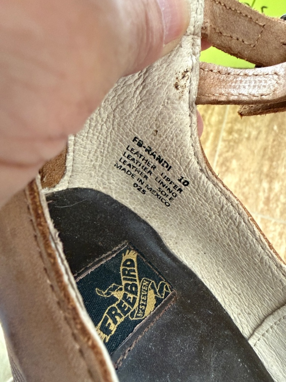 freebird Brown Leather Ankle-Strap Heels - Picture 3 of 8